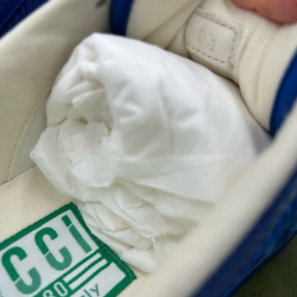 Men's Gucci Mac 80 low top sneakers size 8.5 fits 9.5 US made in Italy